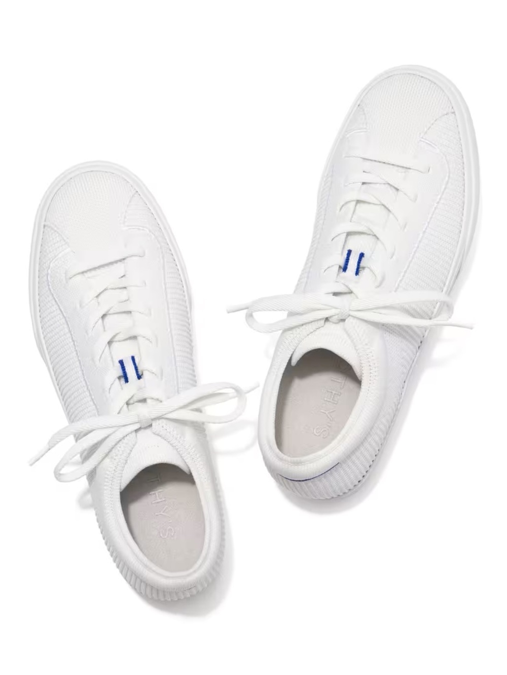 Rothy's The Lace Up Low Top Sneakers Bright White- 7